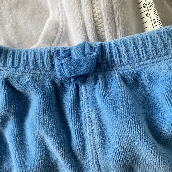 Baby Gap blue and white velour track suit 0-3 months - Picture 8 of 10